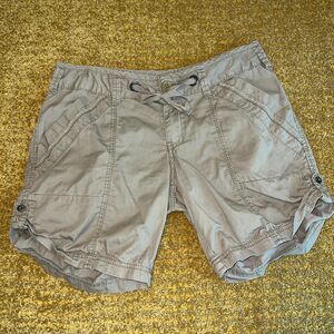 Vintage 00s Y2K Union Bay Khaki Cuffed Hem Cargo Shorts Jr 11 32" Low Rise